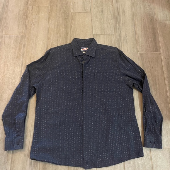 Johnnie-O Pappas Printed Hangin' Out Button Up Shirt size Large Mens - Picture 1 of 7